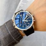 IWC Portugieser Aquatimer 42mm Quartz Movement Rubber Strap Butterfly Claps Blue Dial Watch